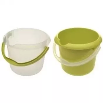 keeeper Mika pyöreä siivousämpäri, 5 L, läpinäkyvä, ergonominen kahva, integroitu mitta-asteikko 1170500100000