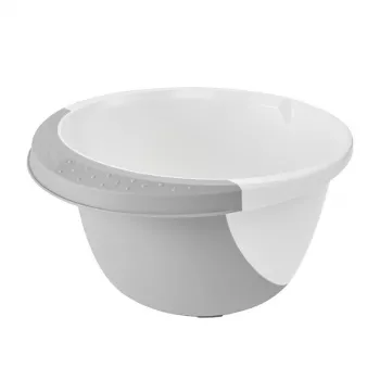 keeeper sekoituskulho liukumattomalla toiminnolla 3,5L Carlotta Ø26x14cm valkoinen/harmaa
