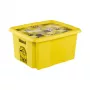 keeeper säilytyslaatikko kannella 24L Karolina Minions Mosaik, 42,5 x 35,5 x 22,5 cm, keltainen