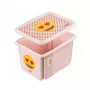 keeeper säilytyslaatikko kannella 30L Karolina ”Emoji Hearts” 45x35x27cm pinkki