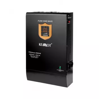 KEMOT PROsinus-3500/48 UPS-invertteri puhtaalla siniaallolla ja lataustoiminnolla 48V 230V 3500VA/2400W - seinäasennus