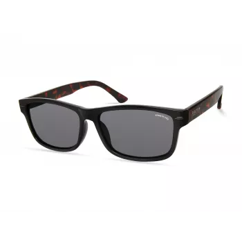 Kenneth Cole KC2985-5801A miesten suorakaiteen muotoiset asetaattiset aurinkolasit - musta/harmaa 58 mm