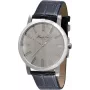 KENNETH COLE miesten kello IKC1931 44mm ruostumaton teräskotelo sininen kellotaulu ruskea nahka