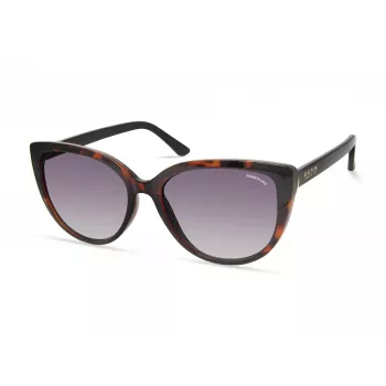 KENNETH COLE naisten aurinkolasit KC2979-5501B - suorakaiteen muotoiset mustat kehykset, savunharmaat linssit, UV400-suoja