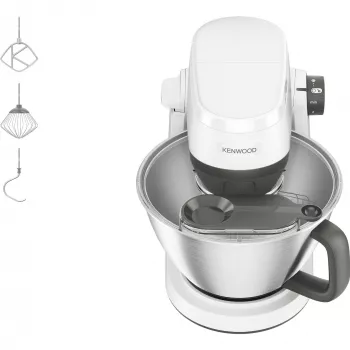 KENWOOD Multi-Tasker KHC30.000WH monitoimikone (harmaa/valkoinen, 1000 W, 4,3 L kulho)
