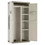 KETER EXCELLENCE XL IT Wardrobe - korkea kaappi, 4 hyllyä, harmaa/musta, 630 L