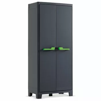 KETER puutarhakaappi Moby vedenpitävä 182x80x44cm harmaa/musta
