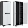 Keter Linear Cabinet lisähyllyt 68x39x173cm 2 kpl:n pakkaus harmaa/musta