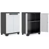 KETER LINEAR CABINET LOW 68x39x90cm musta/harmaa