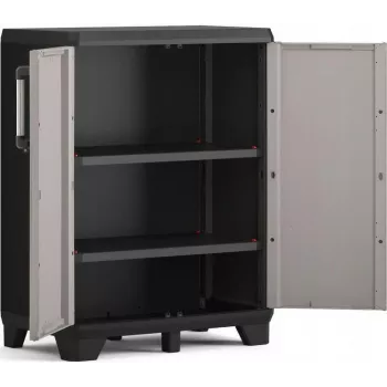 KETER LOW CABINET PRO 68x39x90 cm musta/harmaa
