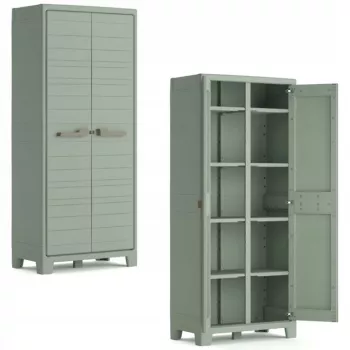 KETER säilytyskaappi 4 säädettävällä hyllyllä, vihreä/beige, 11011559