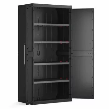 KETER WARDROBE DETROIT XL HIGH 89x182x54cm musta/harmaa