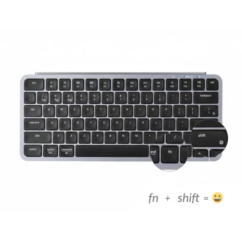 Keychron B1 Pro 75% layout langaton näppäimistö- ja hiirisarja - Space Grey