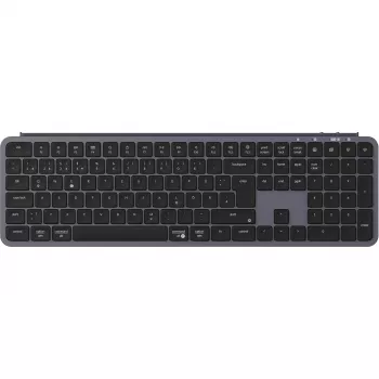 KEYCHRON B6 Pro Low-Profile langaton mekaaninen näppäimistö (harmaa/musta, saksalainen asettelu, saksimekanismi)