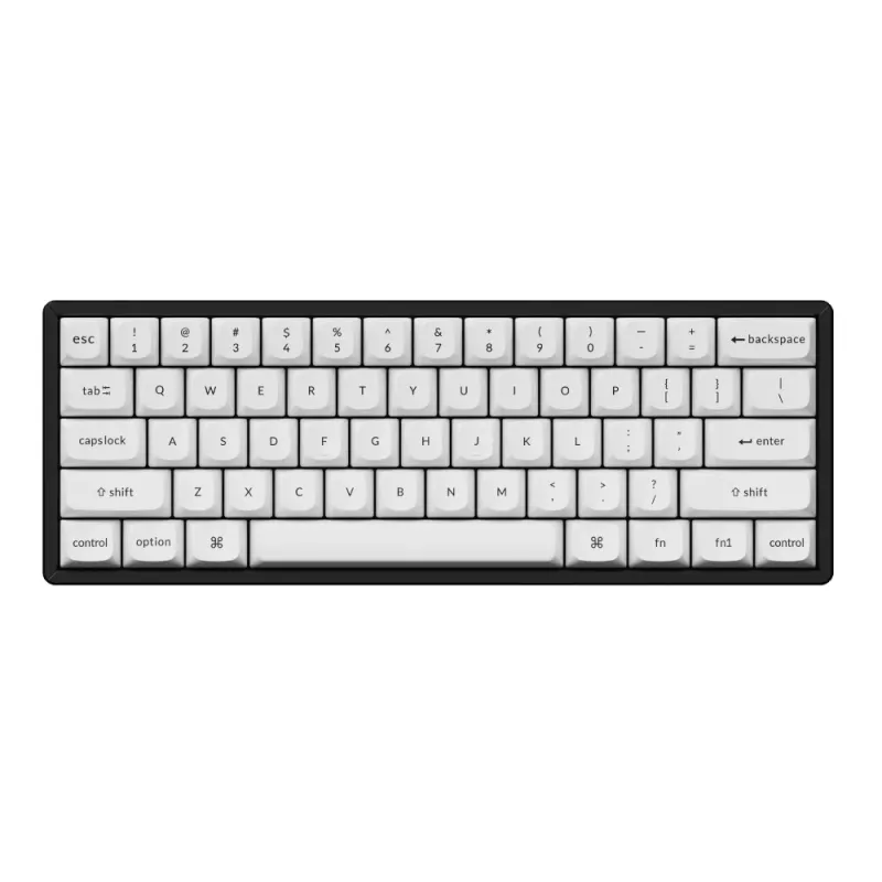 Keychron Double Shot PBT OSA täysi näppäinhattusarja - musta/valkoinen
