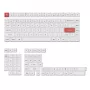 Keychron Double Shot PBT OSA täysi näppäinhattusarja - musta/valkoinen