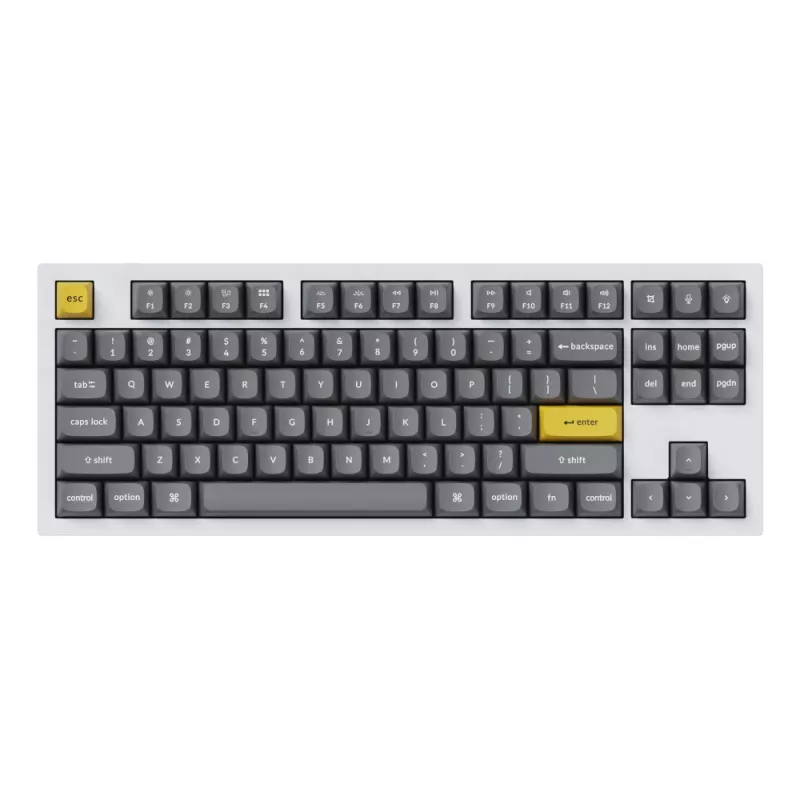 Keychron Double Shot PBT OSA täysi näppäinhattusarja, tummanharmaa