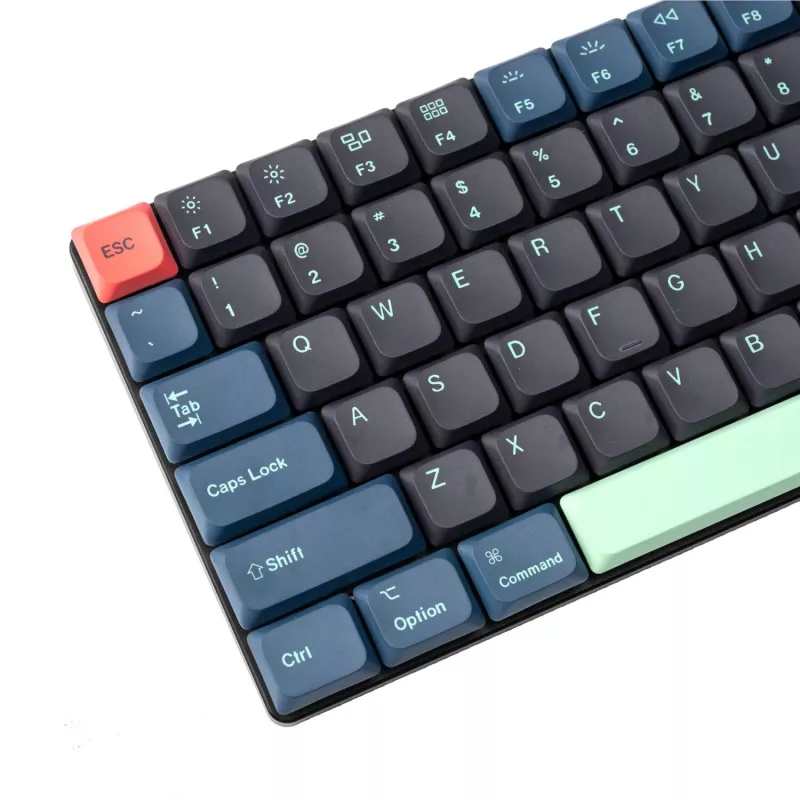 Keychron Low Profile Dye-Sub PBT LSA täysi näppäinhattusarja – Hacker Edition (133 näppäintä, PBT, Low Profile)