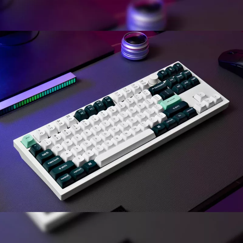 Keychron Q3 HE QMK 80% langaton custom-mekaaninen näppäimistö (Nebula Switch) - Shell White
