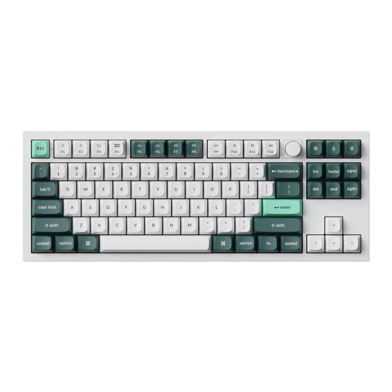 Keychron Q3 HE QMK 80% langaton custom-mekaaninen näppäimistö (Nebula Switch) - Shell White