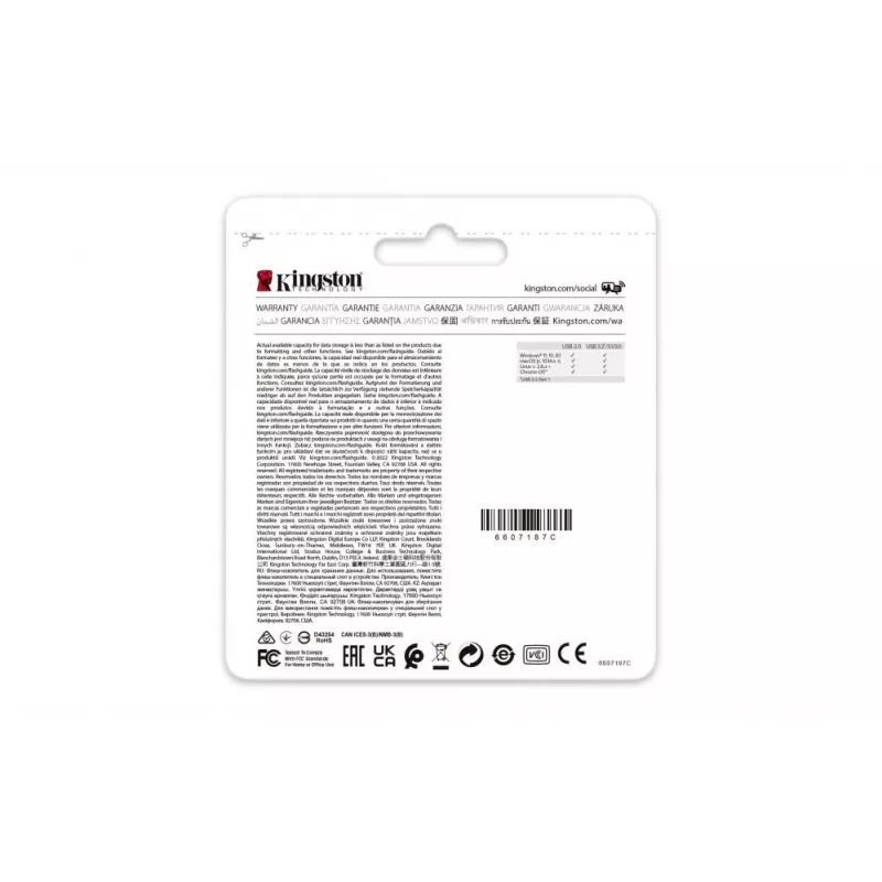 Kingston DataTraveler Exodia Onyx 64GB USB 3.2 -muistitikku