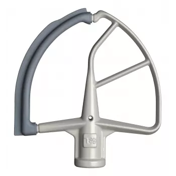 KitchenAid 5KFE7T Flex Edge Vatkain yleiskoneelle – Valkoinen harmaalla silikonireunalla
