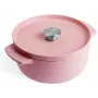 KitchenAid -valurautainen uunipata kannella 22 cm, pinkki
