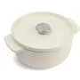 KitchenAid -valurautainen uunipata kannella 22 cm, mantelikerma