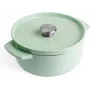 KitchenAid emaloitu valurautapata 22 cm, pistaasi