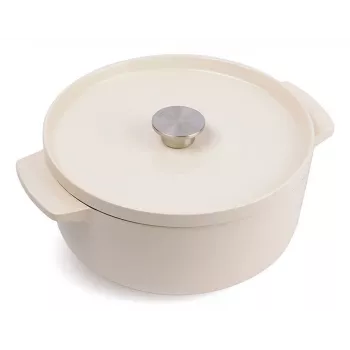 KitchenAid emaloitu valurautainen paistinpata 26 cm, kerma