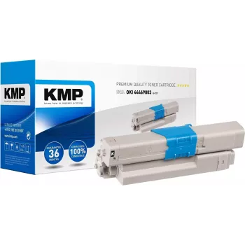 KMP O-T27 värikasetti musta 3500 sivua yhteensopiva OKI 44469803