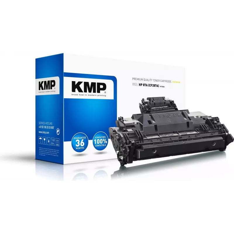 KMP värikasetti korvaa HP 87A CF287A musta 9 000 sivua yhteensopiva