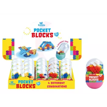 Koala Games G2665 Pocket Blocks (satunnainen) - minipalikat yllätyspakkaus