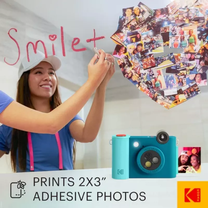 Kodak SMILE+ pikakamera, 2x3'', sininen