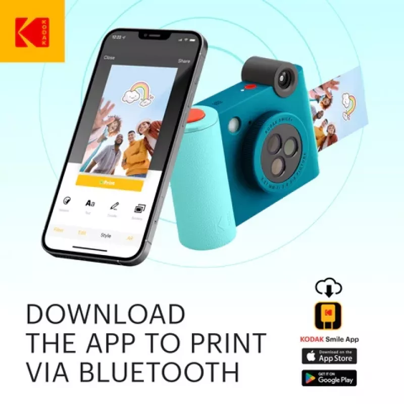 Kodak SMILE+ pikakamera, 2x3'', sininen