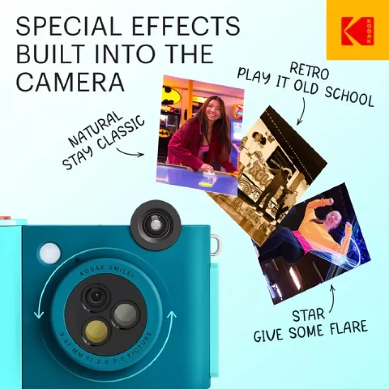 Kodak SMILE+ pikakamera, 2x3'', sininen