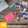 KODAK STEP pikavalo mobiilivalokuvatulostin - ZINK 2x3 tuumaa - 1 ppm - Bluetooth - vaaleanpunainen
