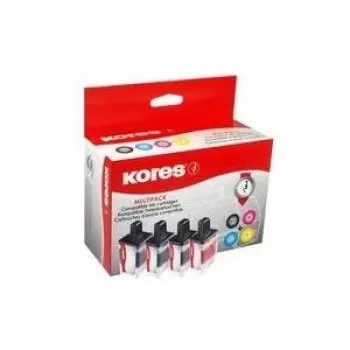 Kores G1529KIT monipakkaus mustesuihkupatruunoita yhteensopiva Brother LC-223, musta syaani magenta keltainen, 4 kpl:n pakkaus