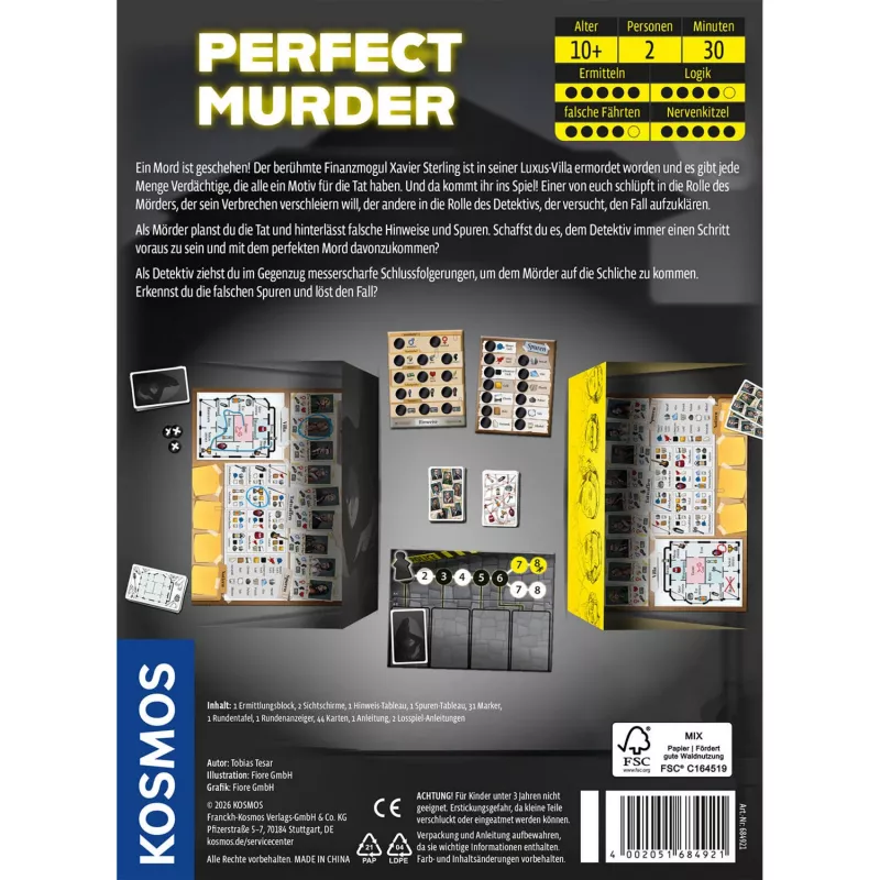 KOSMOS Perfect Murder murhamysteeripeli