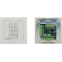 Kramer Electronics RC-208 johdollinen ohjauspaneeli 8 ohjelmoitavalla painikkeella, RS-232/RS-485/Ethernet, valkoinen