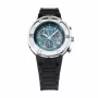KRONOS K789.CN.5C unisex analoginen kvartsikello 40,5 mm teräskotelo musta nahkaranneke
