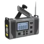 Kruger & Matz KM0838 aurinkokäyttöinen hätäradio 10000mAh varavirtalähteellä, LED-taskulampulla, dynamokammella, AM/FM/NOAA, SOS-hälytys