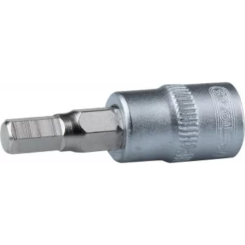 KS TOOLS 1/4 tuuman bittihylsy kuusiokolo 3 mm taottu kromi-vanadiiniteräs mattakromattu 911.1436