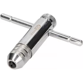 KS TOOLS 1/4 tuuman kuusiokolo-bittipidike vaihdettavalla räikkäpäällä, 85 mm, 72 hammasta, kromi-vanadiini, DIN 3126 / ISO 1173 331.0660