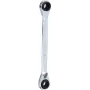 KS TOOLS 503.4541 GEARplus vaihdettava yhdistelmä-räikkälenkkiavainsarja, 4-in-1, 8x9x10x11 mm, kromi-vanadiini