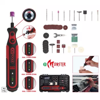 KS Tools 515.3990 akku-monitoimityökalu 7,2V 1Ah universaalilla oskillaatiojärjestelmällä