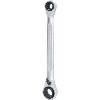 KS TOOLS kaksois-räikkälenkkiavainsarja, 10 x 13 mm & 17 x 19 mm, 4-in-1 BT013901