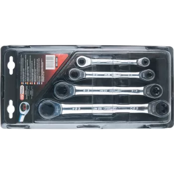 KS TOOLS GEARplus TX-E yhdistelmä-räikkälenkkiavainsarja, 4-osainen (503.4364)