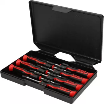 KS TOOLS tarkkuuruuvitalttisarja PH ja taltta, 7-osainen (500.7165)