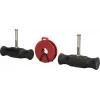 KS Tools vetolankakahvasetti, 3-osainen, joustavat jousiteräsvarret, ergonomiset 2-komponenttiset kahvat, 160/180/200 mm, BT681150